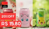 Refri Qdol Pokemon Limão, Morango e Pêssego 350ml