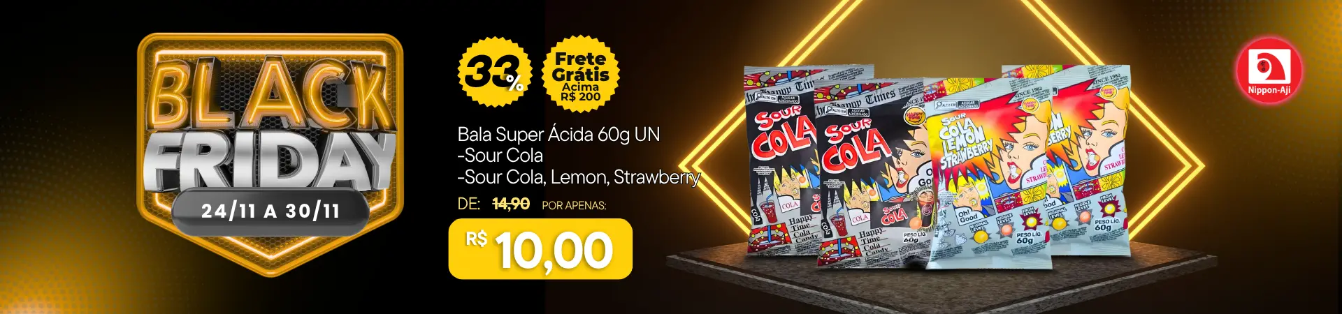 Black Friday Balas Super Sour 60g