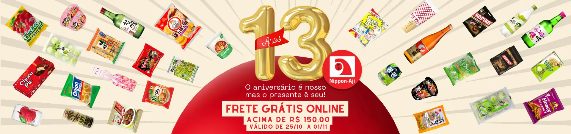13 Anos FRETE GRÁTIS