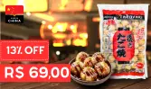 Bolinho de Polvo Takoyaki Damerlin Congelado 1kg 50un