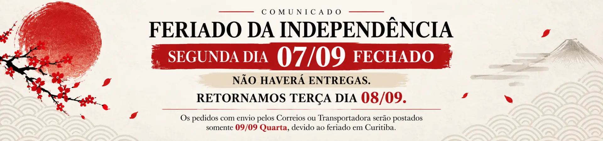Feriado 0709 Independência