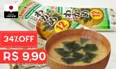 Missoshiru Pronto Instantâneo Marukome com Wakame 216g 12 Sachês