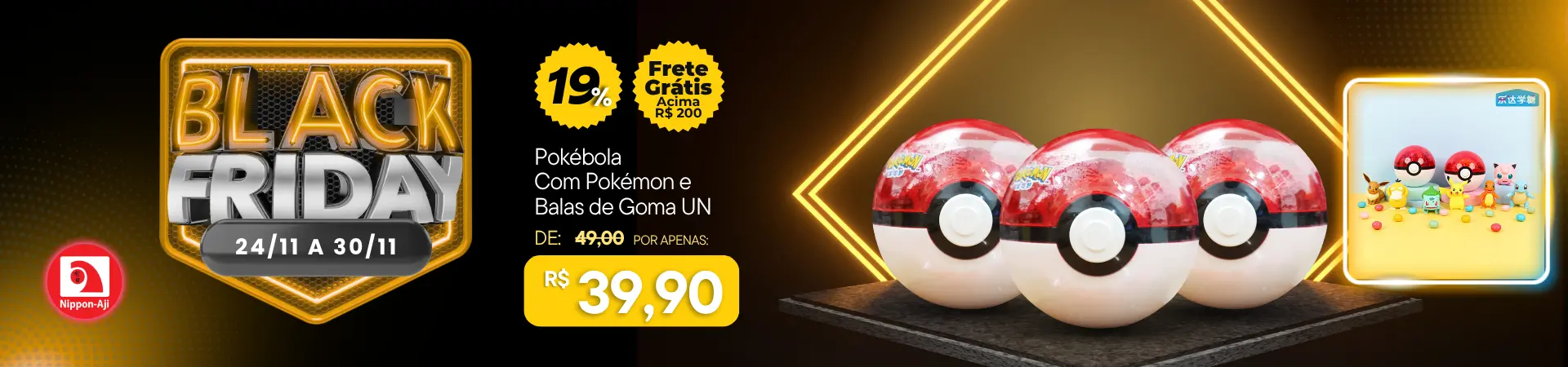 Black Friday Pokebola Pokemon