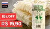 Macarrão de Arroz Banh Pho Liengtong 5mm 300g