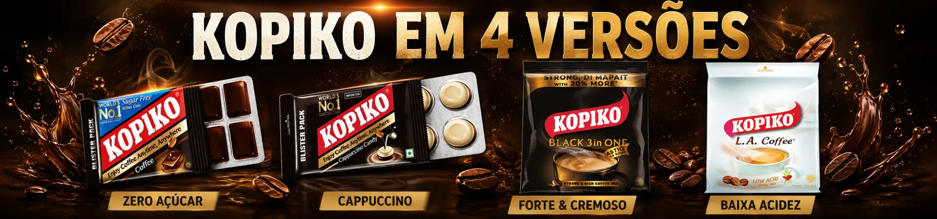Kopiko em 4 Versões