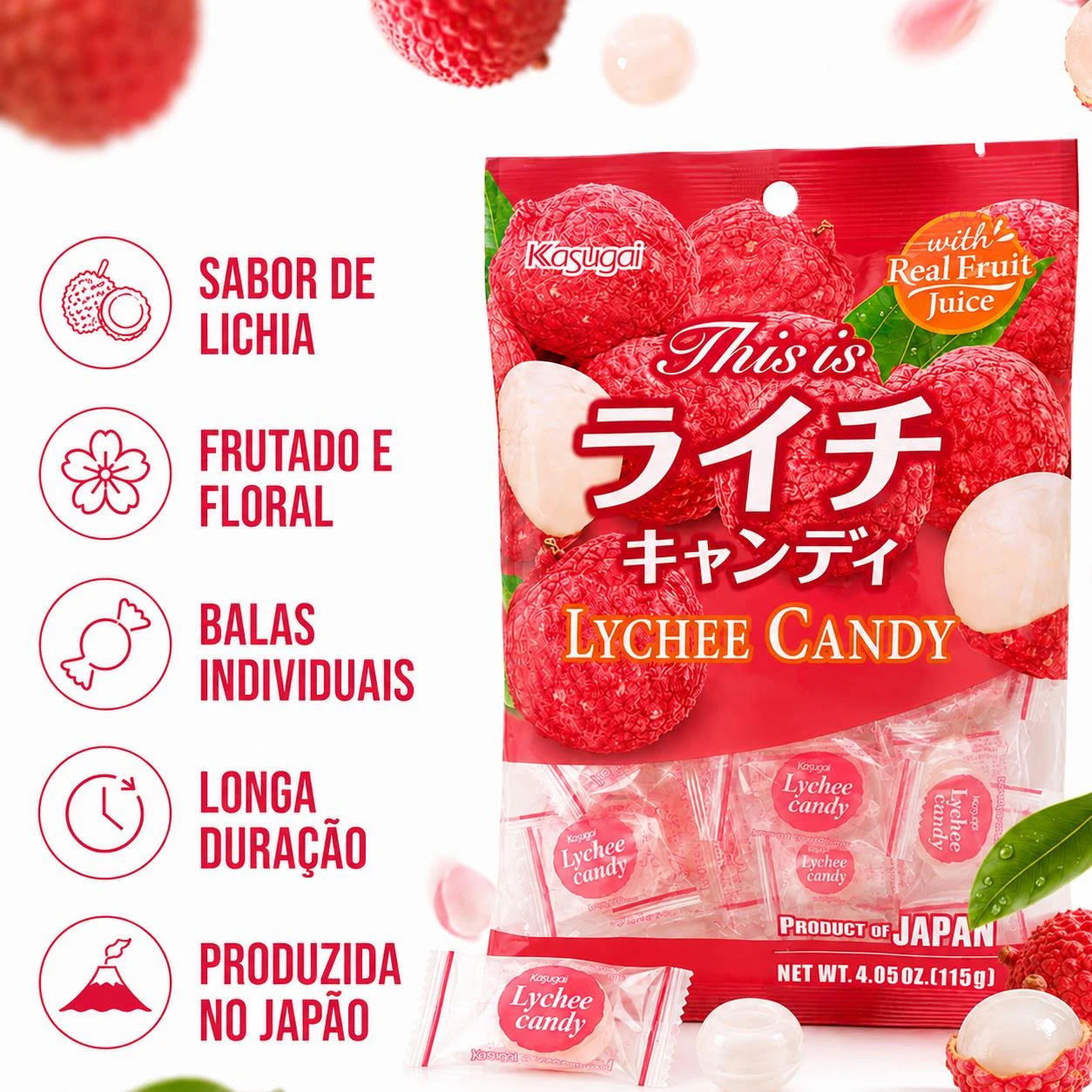 BALA KASUGAI LICHIA 115G JAPAO