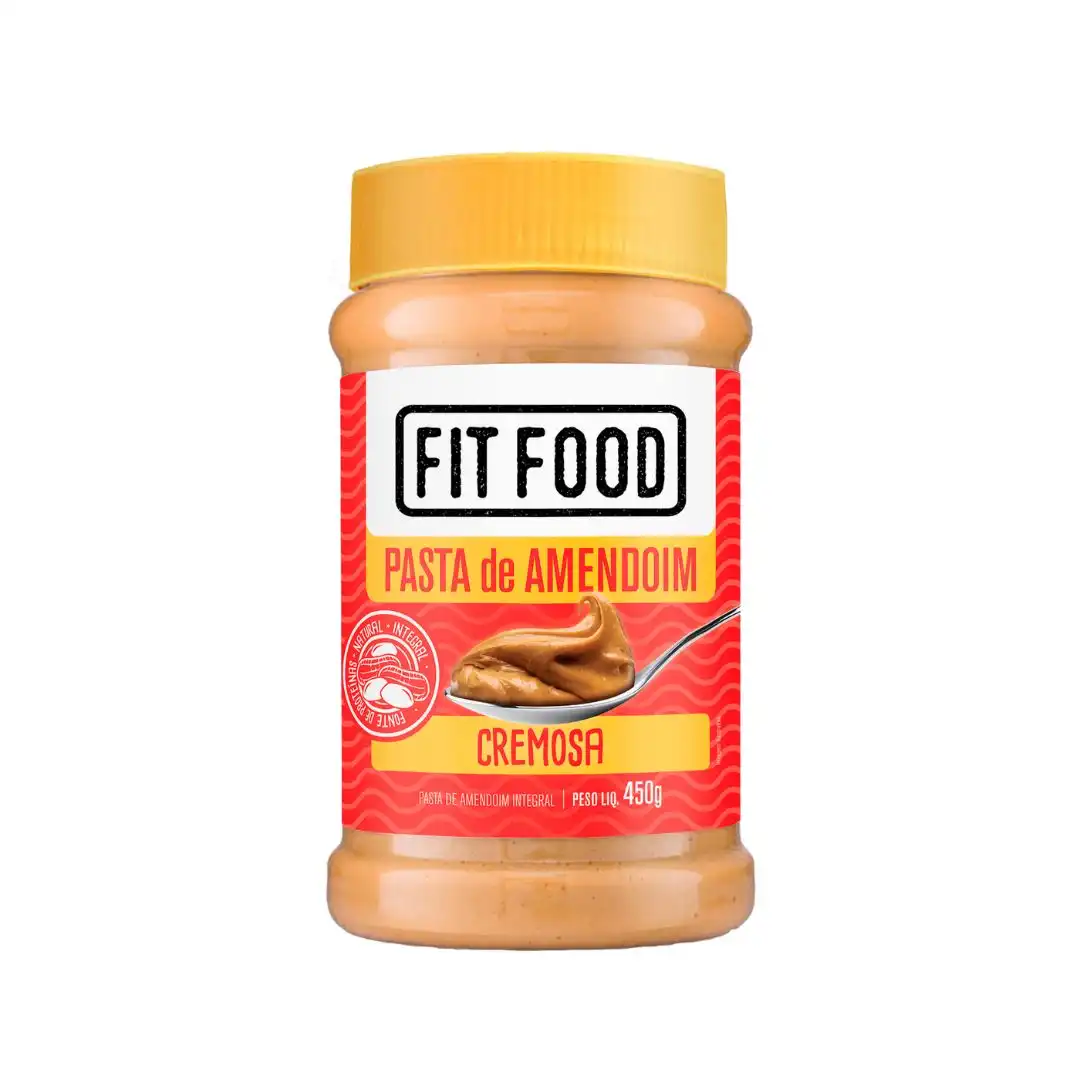 PASTA DE AMENDOIM FIT FOOD INTEGRAL CREMOSA 450G