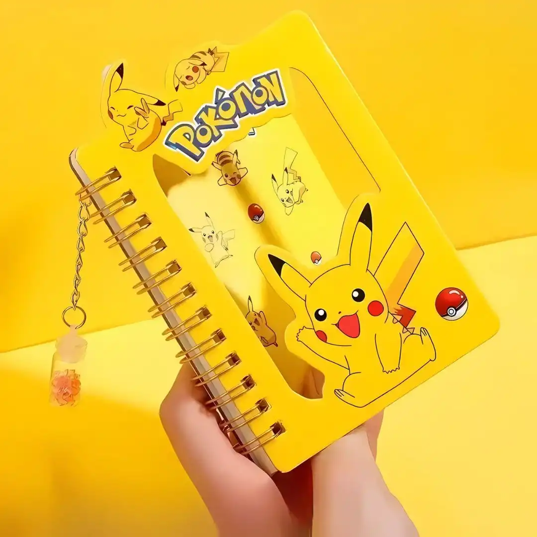 CADERNETA POKEMON PIKACHU A7 45FLS CHINA