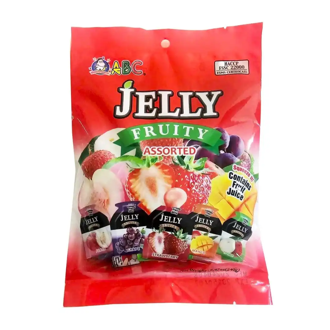 GELATINA FRUTAS ABC JELLY FRUITY SORTIDO SACHE 240G TAIWAN