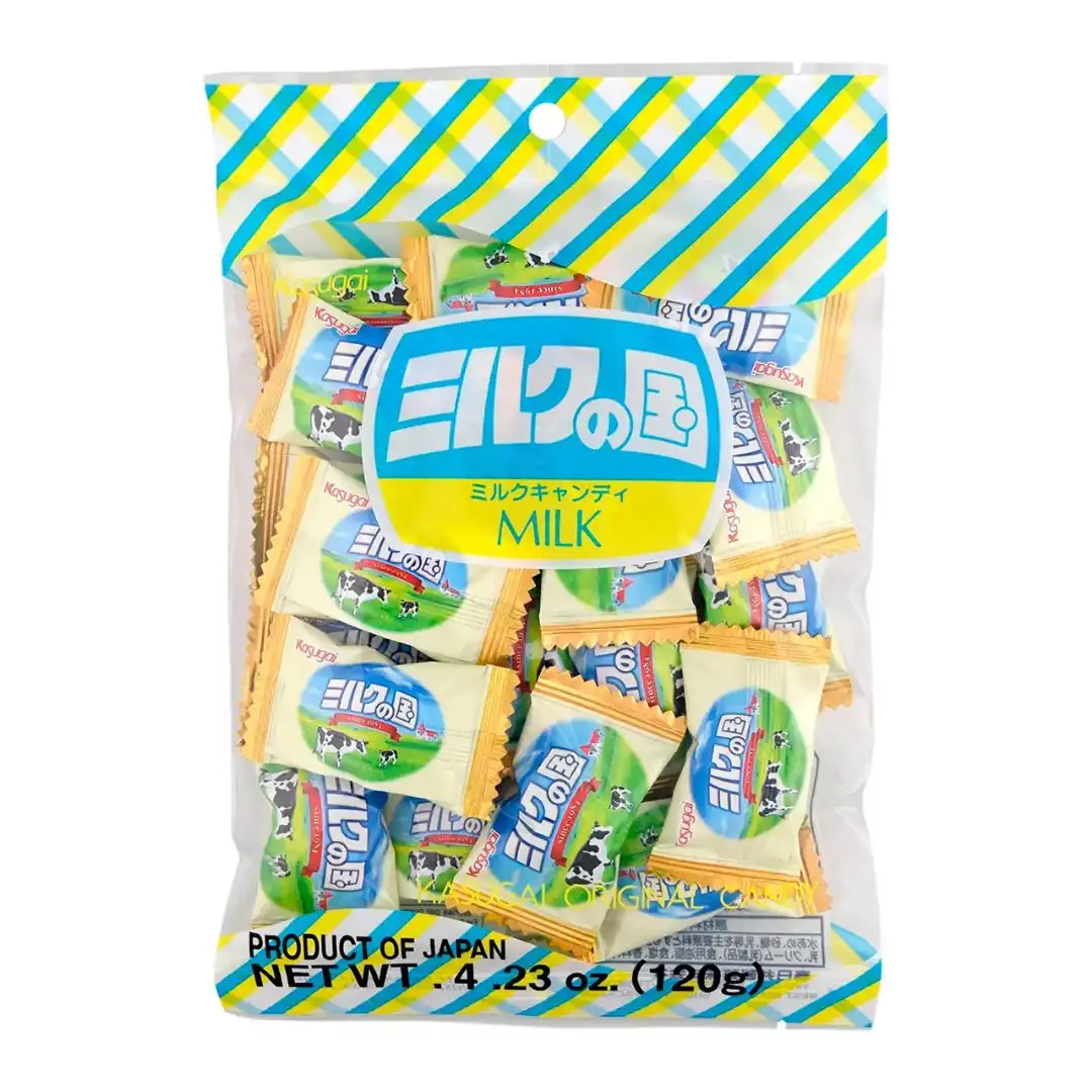 BALA KASUGAI LEITE 120G JAPAO