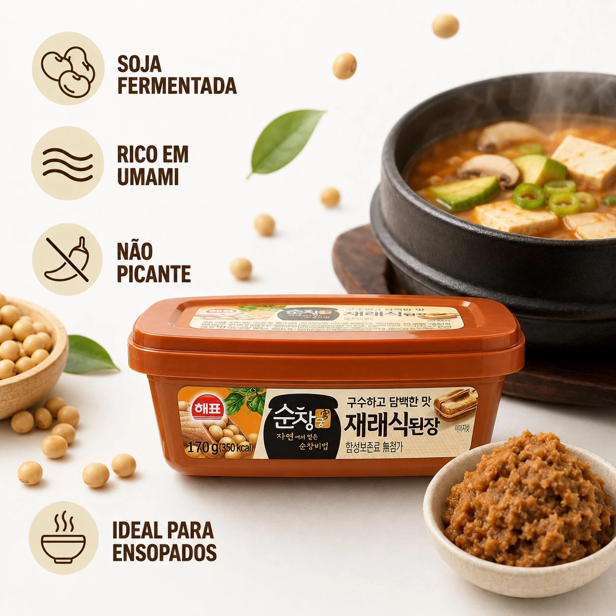 DOENJANG SUNCHANG SAJO PASTA DE SOJA 170G COREIA