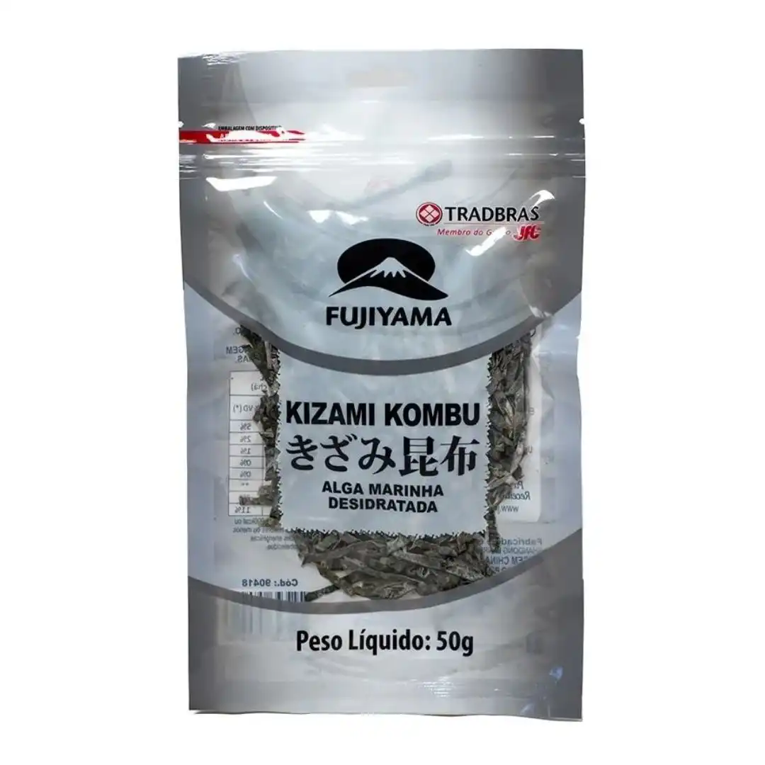 KIZAMI KOMBU FUJIYAMA ALGA MARINHA DESIDRATADA 50G CHINA
