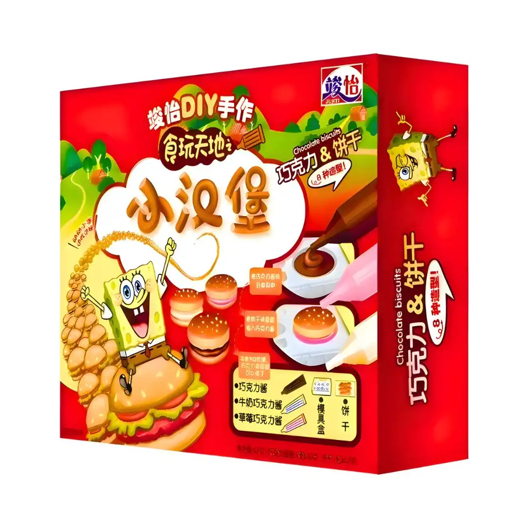 BISCOITO FACA VC MESMO BOB ESPONJA MINI BURGUER CHOCOLAT 60G