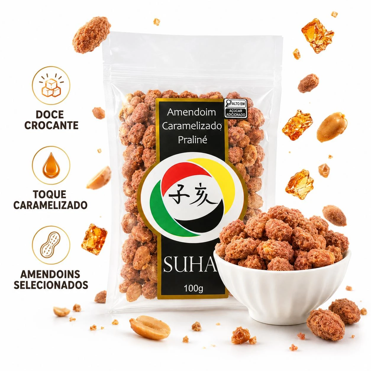 AMENDOIM PRALINE SUHAI 100G