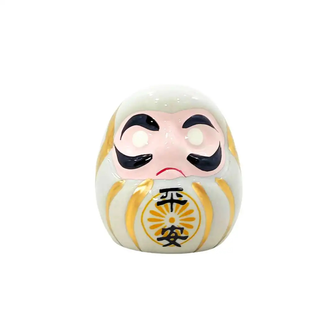 DARUMA PORCELANA PEQUENO BRANCO 5CM MDRM-01-W CHINA