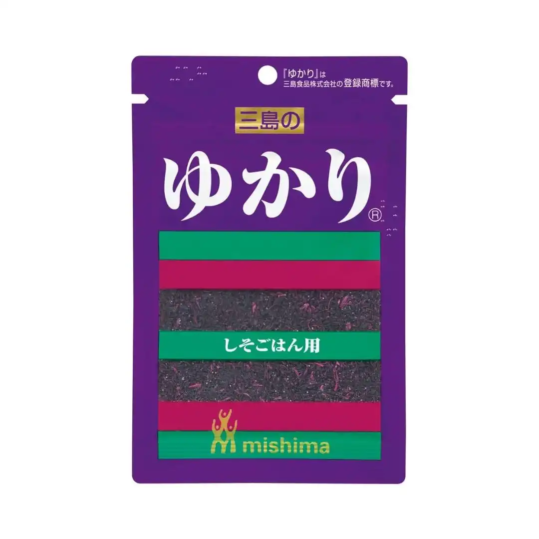 FURIKAKE YUKARI SHISO MISHIMA TEMPERO PARA ARROZ 22G JAPAO
