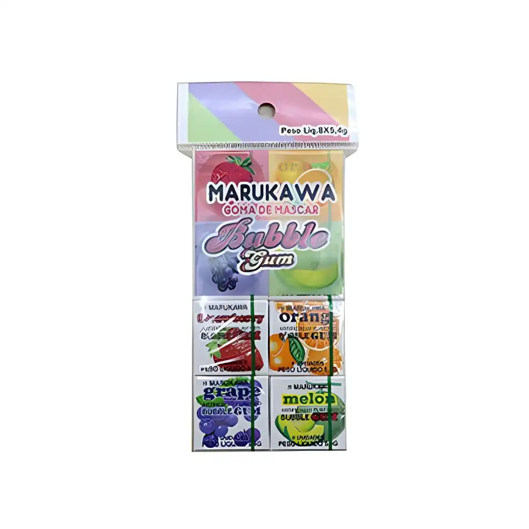 GOMA DE MASCAR MARUKAWA MARBLE GUN KIT SORTIDO 43G 8UN JAPAO