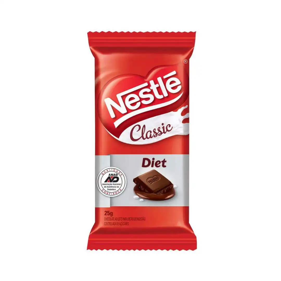 CHOCOLATE AO LEITE NESTLE CLASSIC DIET 25G