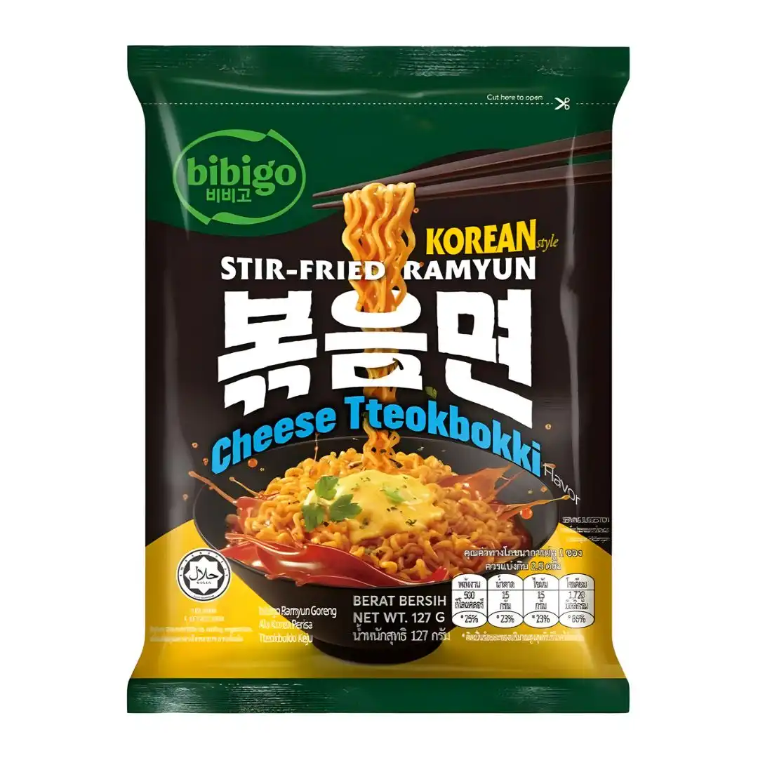 LAMEN INST BIBIGO CHEESE TTEOKBOKKI PICANTE 127G MALASIA