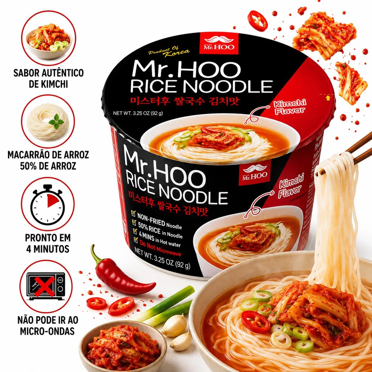 MAC INST ARROZ MR HOO KIMCHI BIG BOWL 92G COREIA