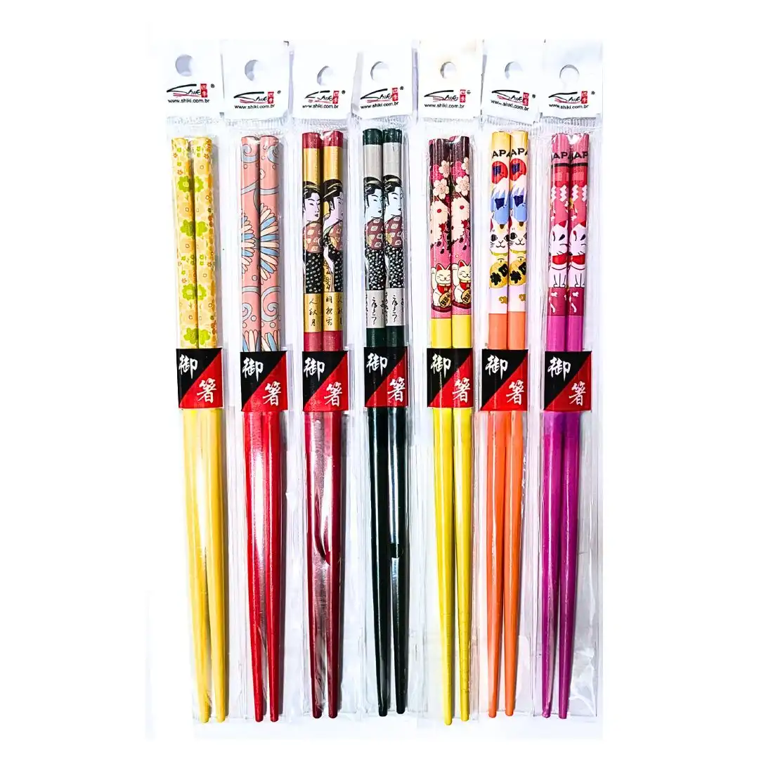 HASHI BAMBU SHIKI COLORIDO 22CM 1 PAR CHINA