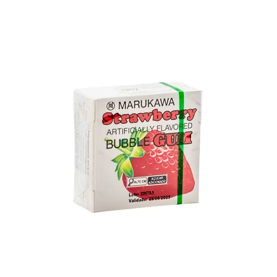 GOMA DE MASCAR MARUKAWA MARBLE GUN STRAWBERRY 5G JAPAO