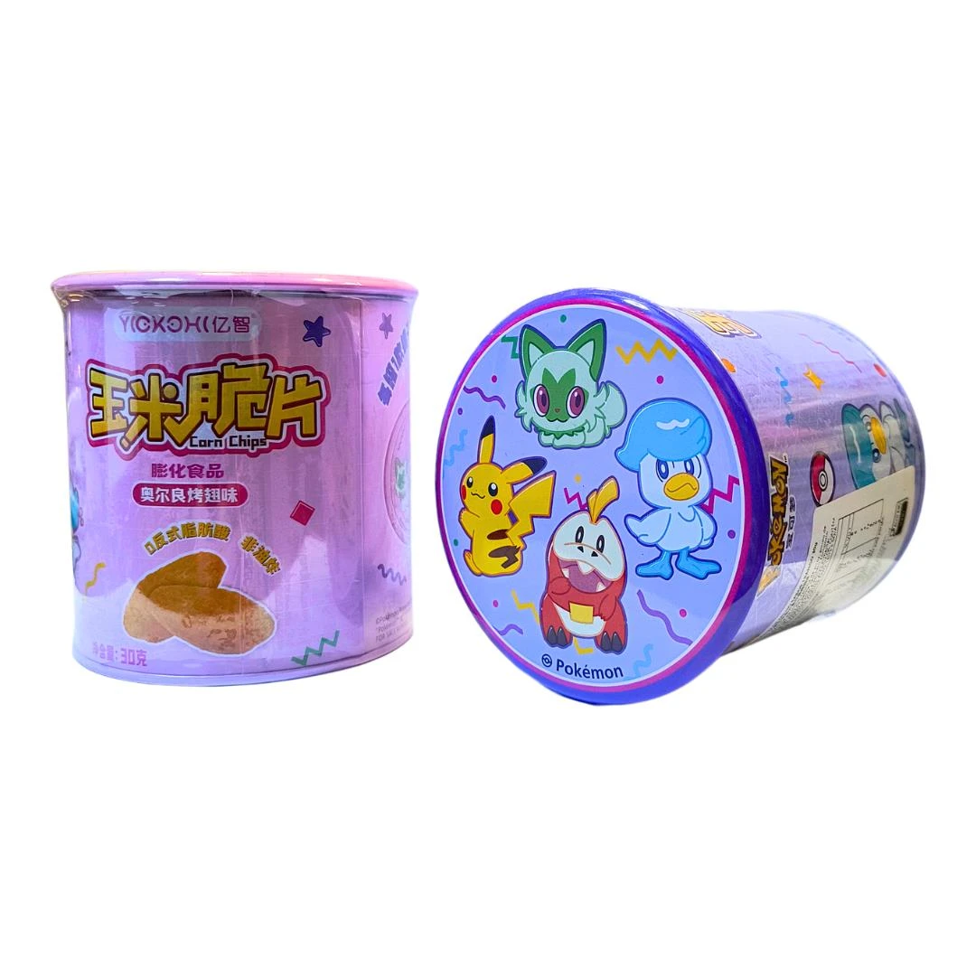 SALGADINHO MILHO POKEMON LATA ASA FRANGO GRELHADA 30G CHINA