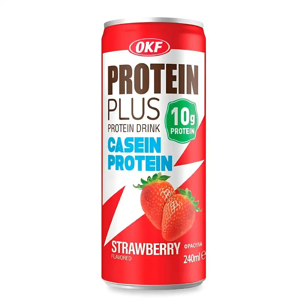 BEBIDA DE PROTEINA OKF PROTEIN PLUS MORANGO 240ML COREIA