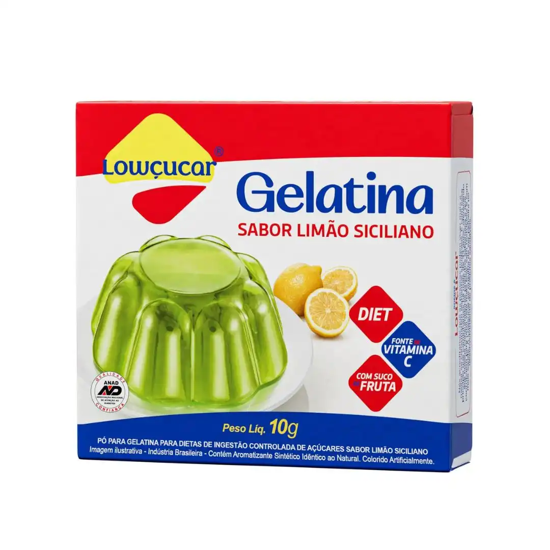 GELATINA PO LOWCUCAR LIMAO SICILIANO 10G ZERO ACUCAR