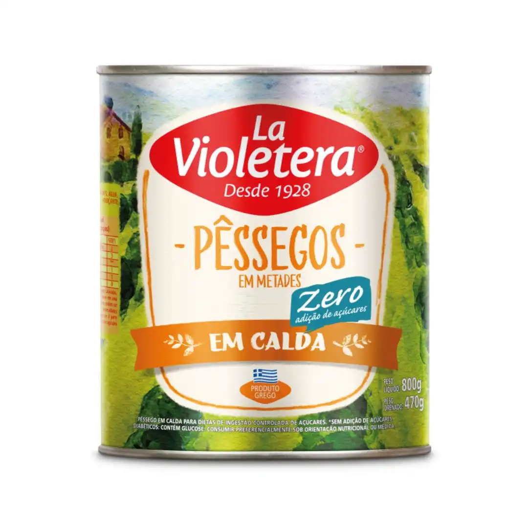 PESSEGO EM CALDA LA VIOLETERA ZERO ACUCAR 485G ARGENTINA