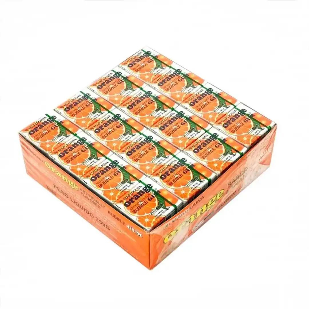 GOMA DE MASCAR MARUKAWA MARBLE GUN ORANGE CX48UN JAPAO