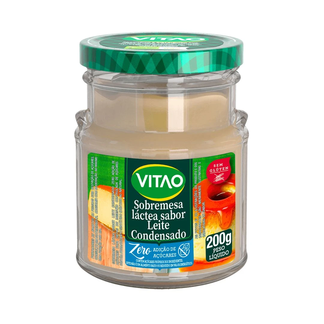 LEITE CONDENSADO VITAO 200G ZERO ACUCAR ZERO GLUTEN