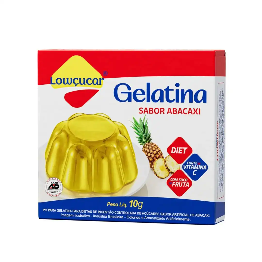 GELATINA PO LOWCUCAR ABACAXI 10G ZERO ACUCAR