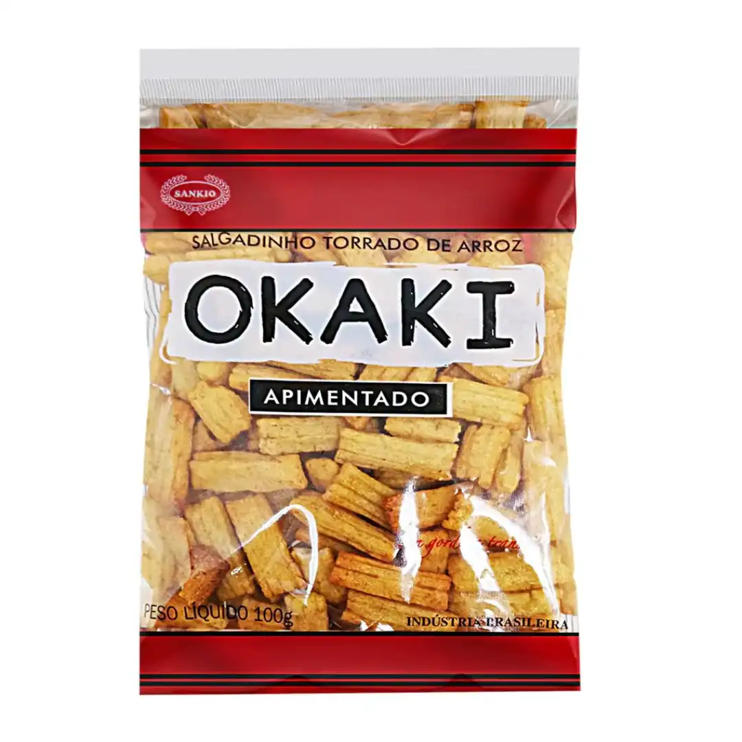 SALGADINHO DE ARROZ OKAKI SANKIO APIMENTADO 100G