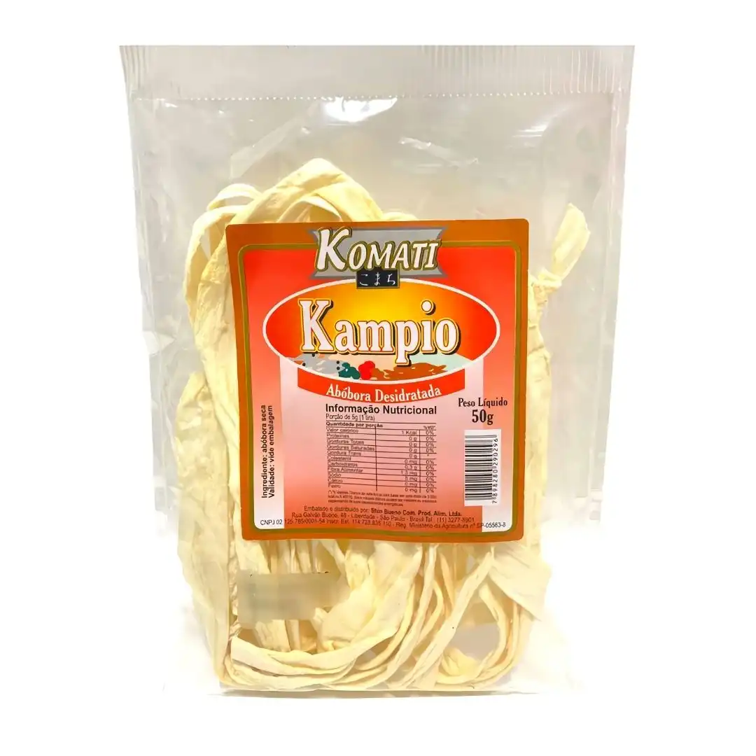 KAMPIO KOMATI ABOBORA DESIDRATADA EM TIRAS 50G CHINA