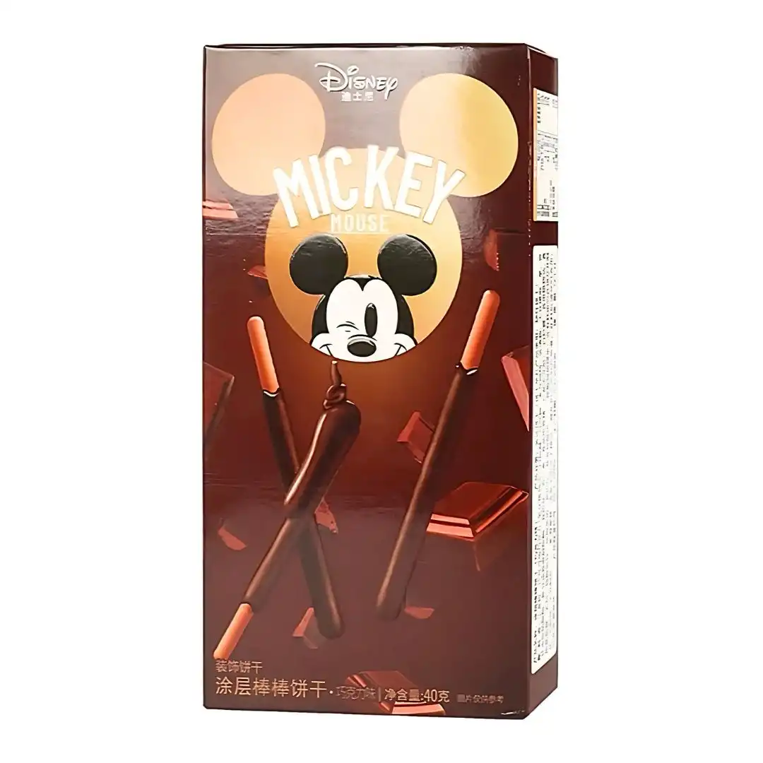 PALITO BISCOITO DISNEY MICKEY COBERTURA CHOCOLATE 40G CHINA