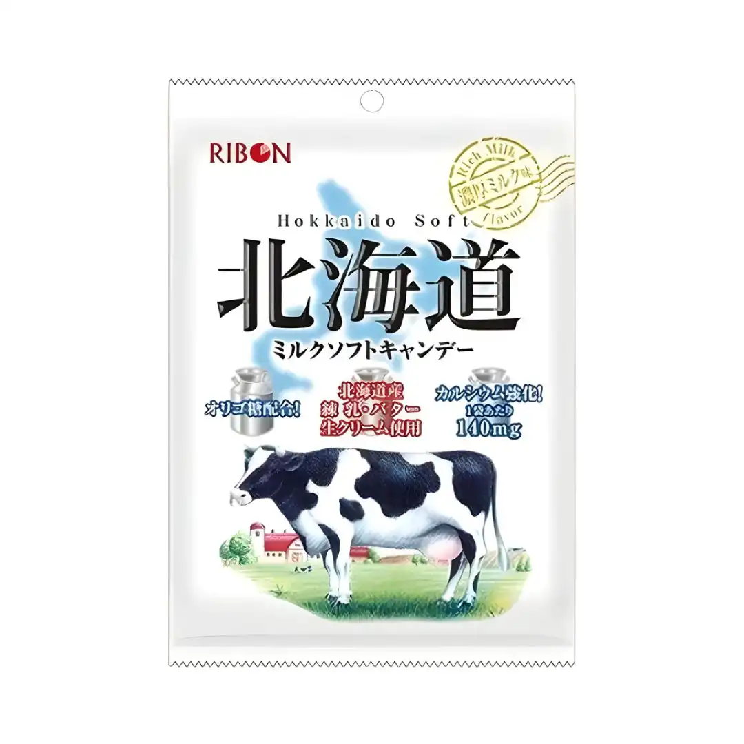 BALA RIBON HOKKAIDO SOFT LEITE 49G JAPAO