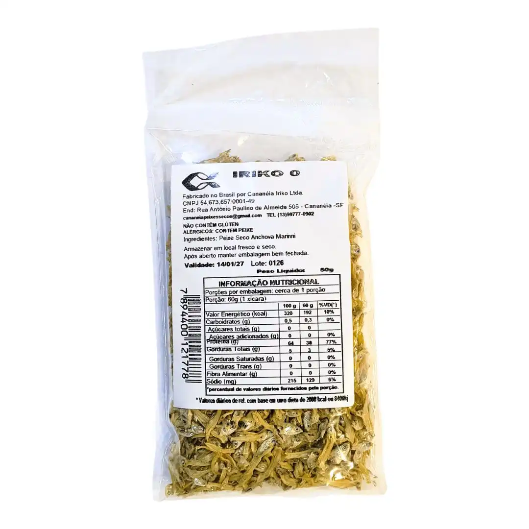 PEIXE SECO IRIKO CANANEIA N.0 50G