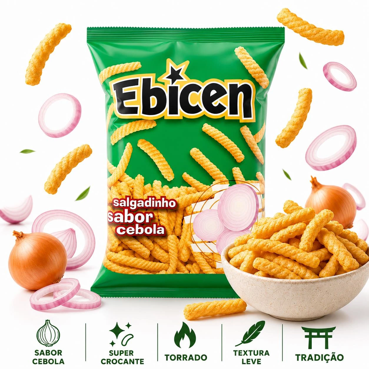 SALGADINHO EBICEN CEBOLA 60G