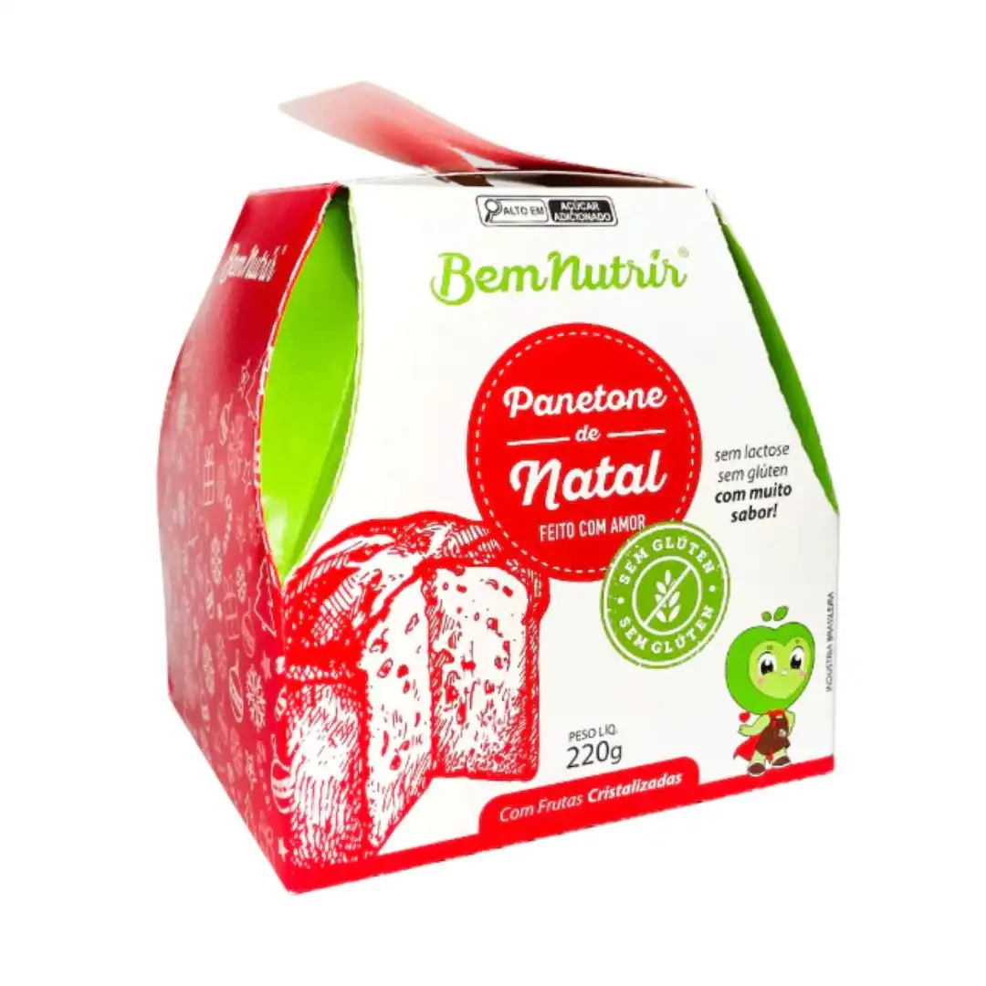 PANETONE BEM NUTRIR 220G SEM GLUTEN SEM LACTOSE