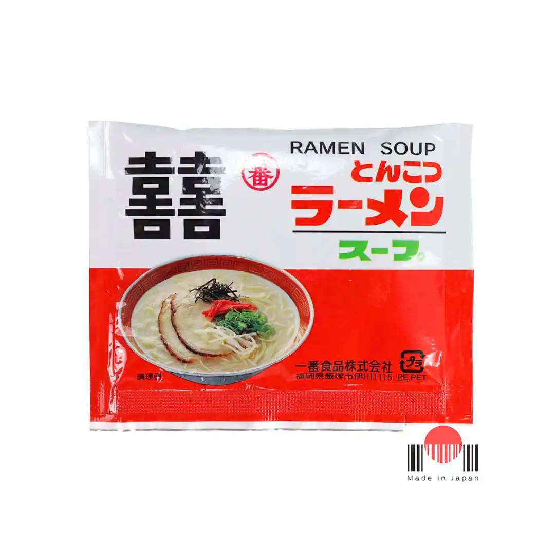 BASE DE CALDO LAMEN PRONTO ICHIBAN TONKOTSU PORCO 32G 1UN JAPAO