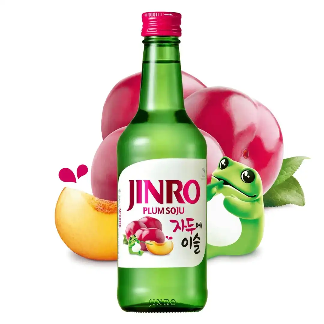 DESTILADO SOJU JINRO CHAMISUL AMEIXA 360ML COREIA