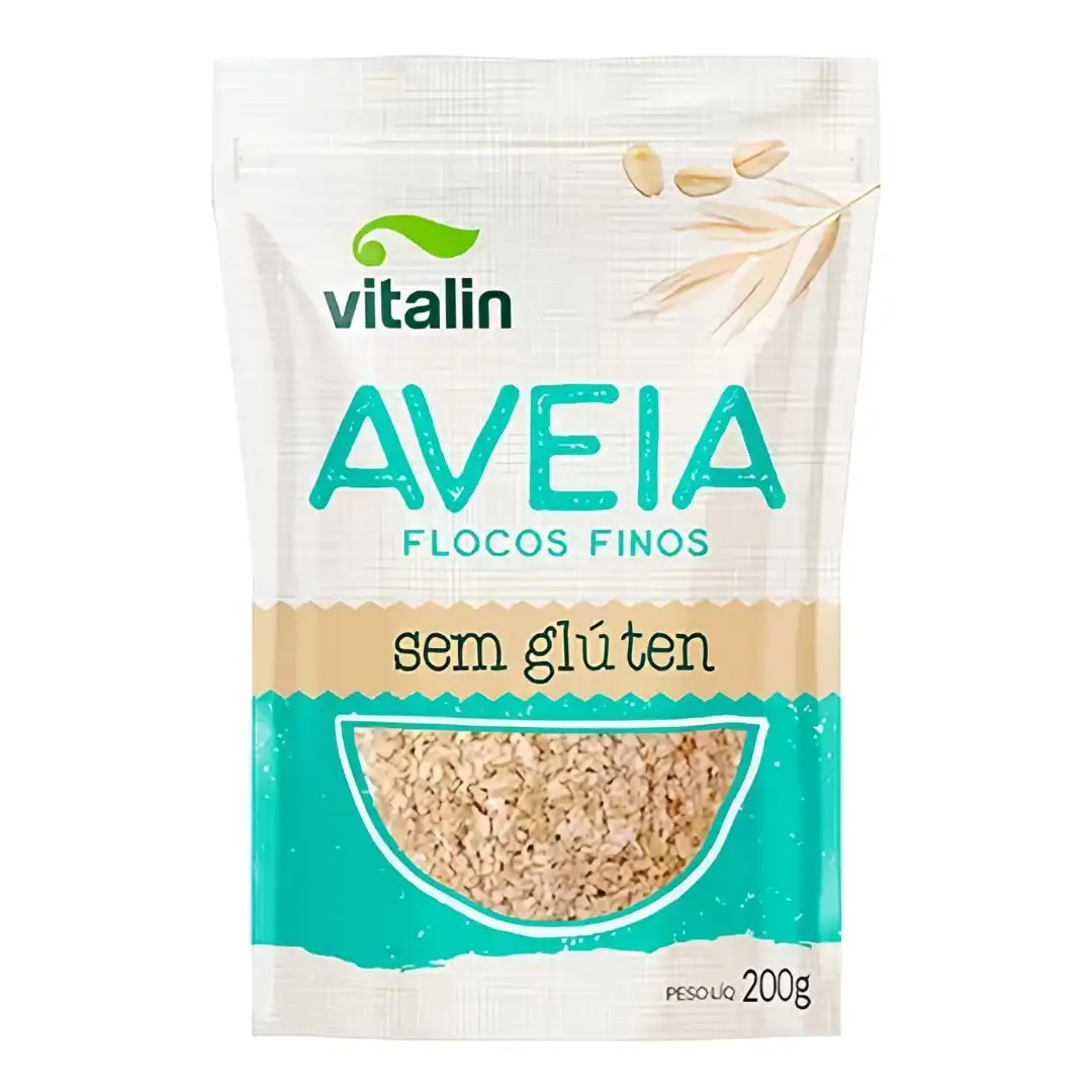 AVEIA EM FLOCOS VITALIN FINO 200G SEM GLUTEN