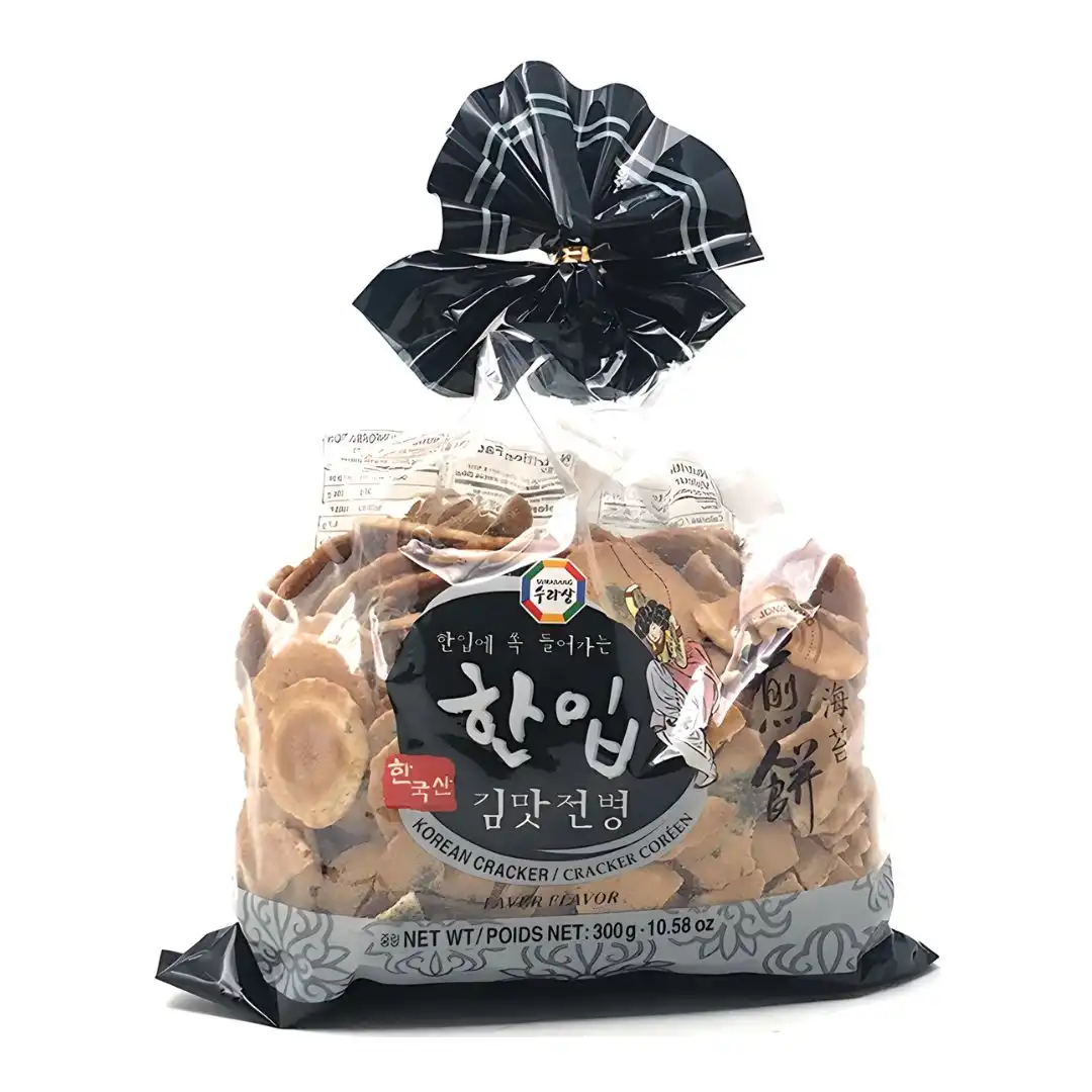 BISCOITO COREANO CROCANTE SURASANG SABOR ALGAS 300G COREIA