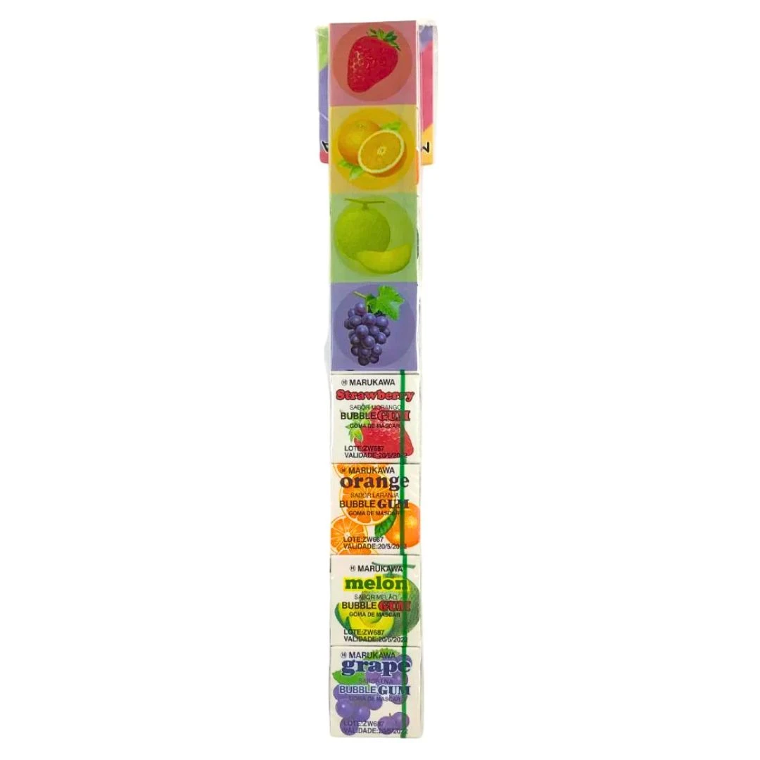 GOMA DE MASCAR MARUKAWA MARBLE GUN KIT SORTIDO 43G 8UN JAPAO
