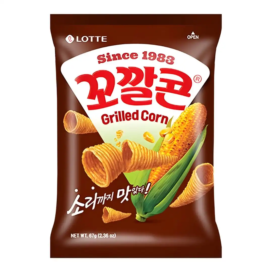 SALGADINHO LOTTE GRILLED CORN MILHO GRELHADO 67G COREIA