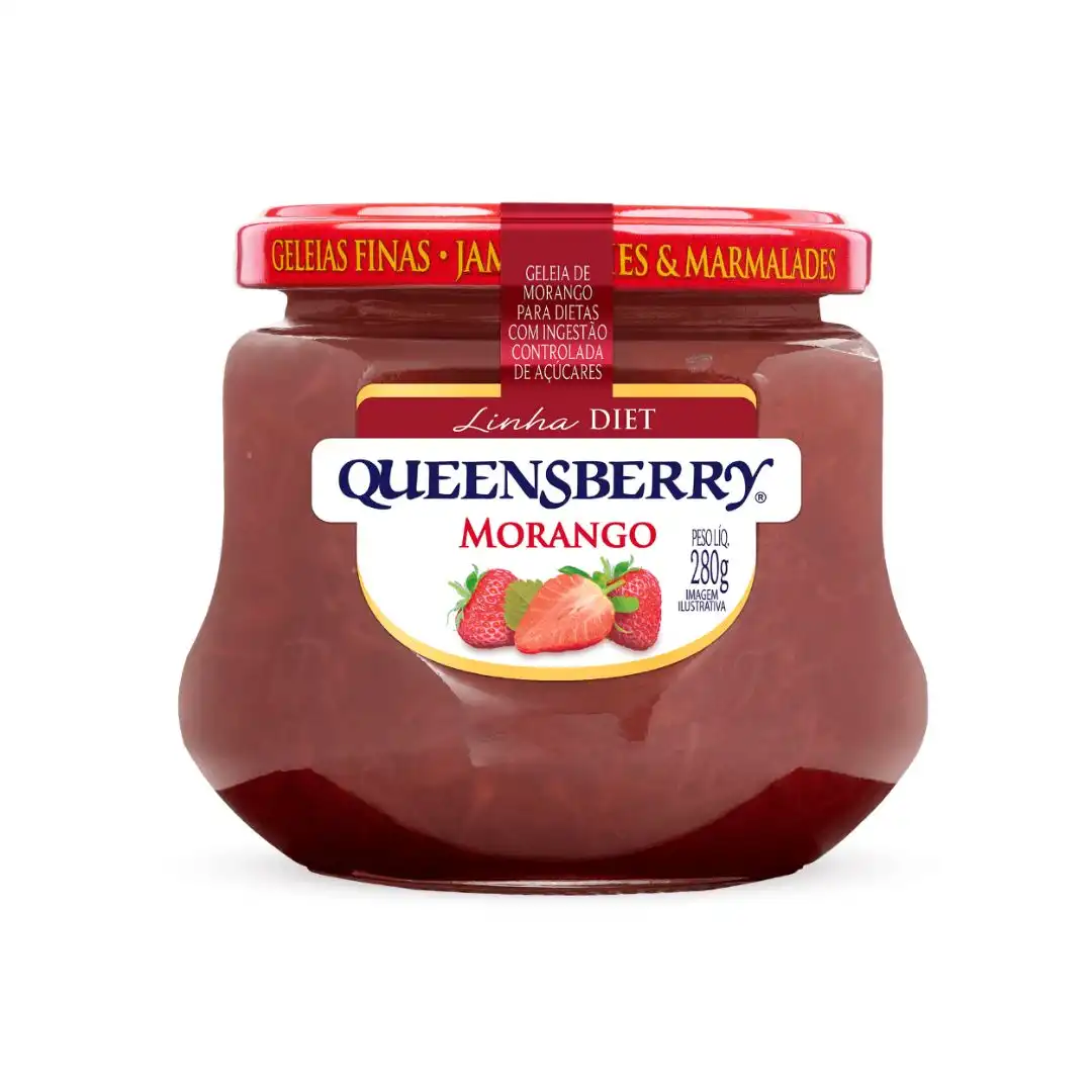 GELEIA QUEENSBERRY 280G DIET MORANGO