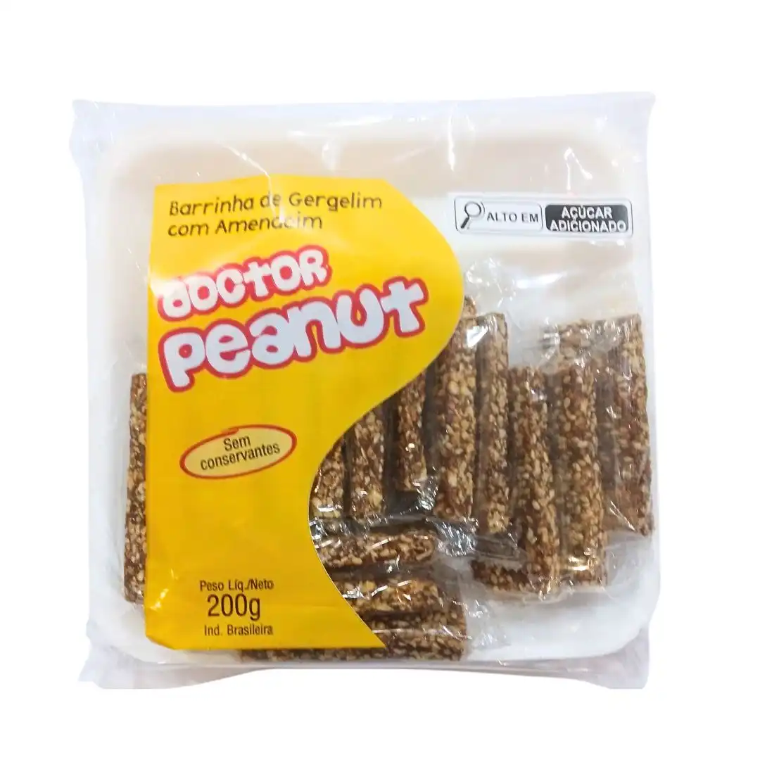 BARRINHA DOUTOR PEANUT GERGELIM COM AMENDOIM 200G
