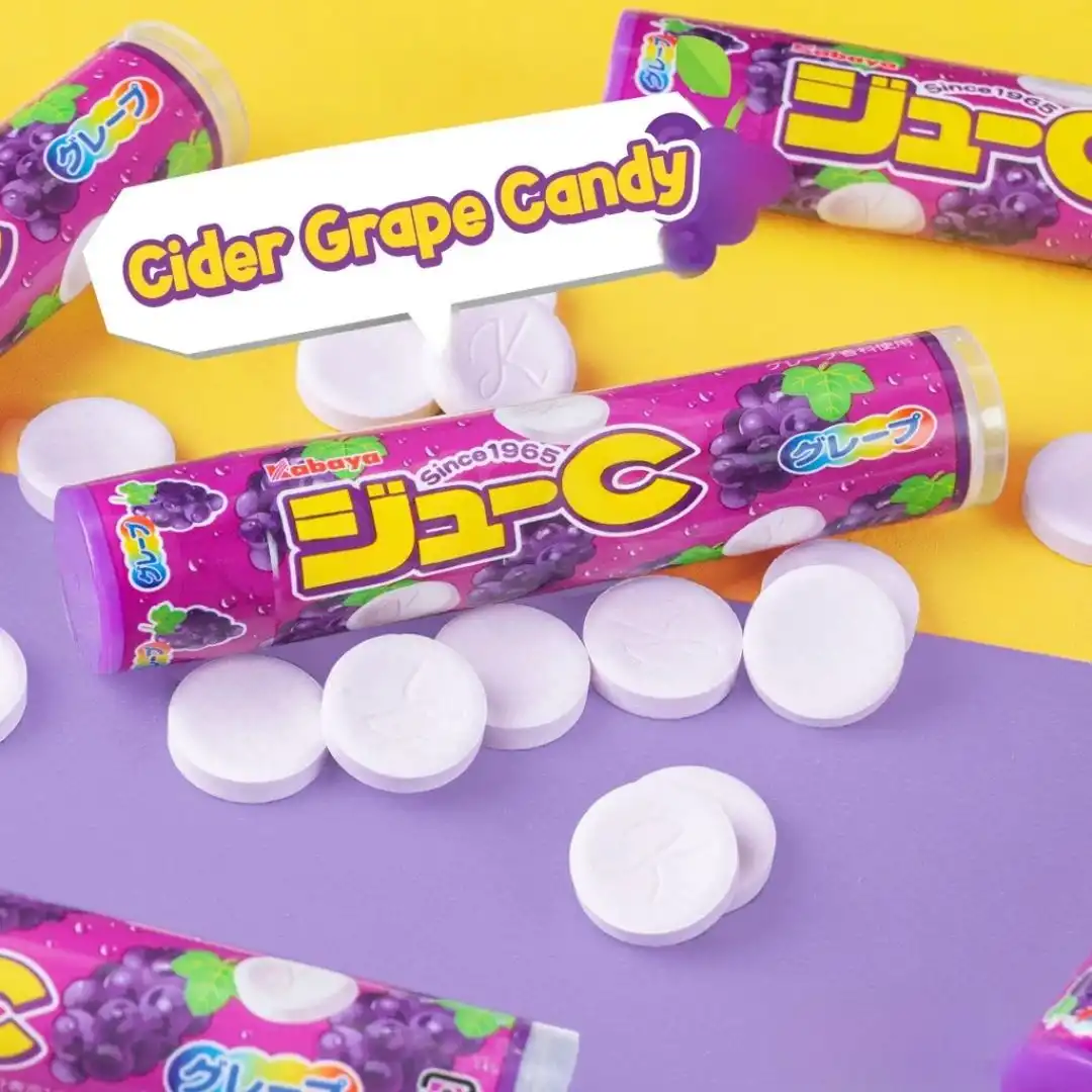 BALA PASTILHA JUI-C RAMUNE KABAYA SODA UVA 24G JAPAO
