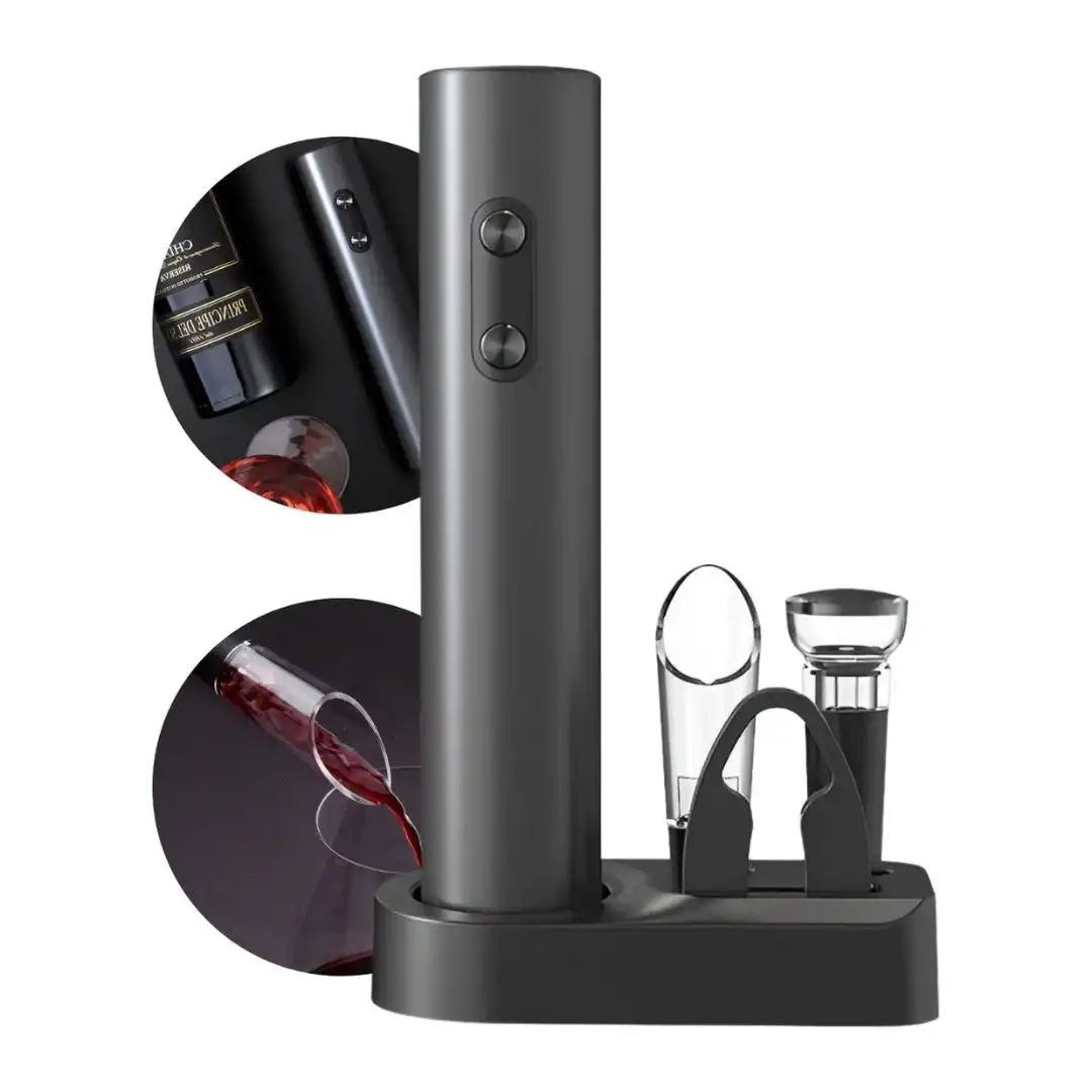 ABRIDOR VINHO ELETRICO UNYHOME KIT 5 PECAS BR250706 CHINA